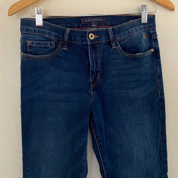 Tommy Hilfiger Women's Jean Greenwich Skinny Size 6 Dark - Picture 2 of 16